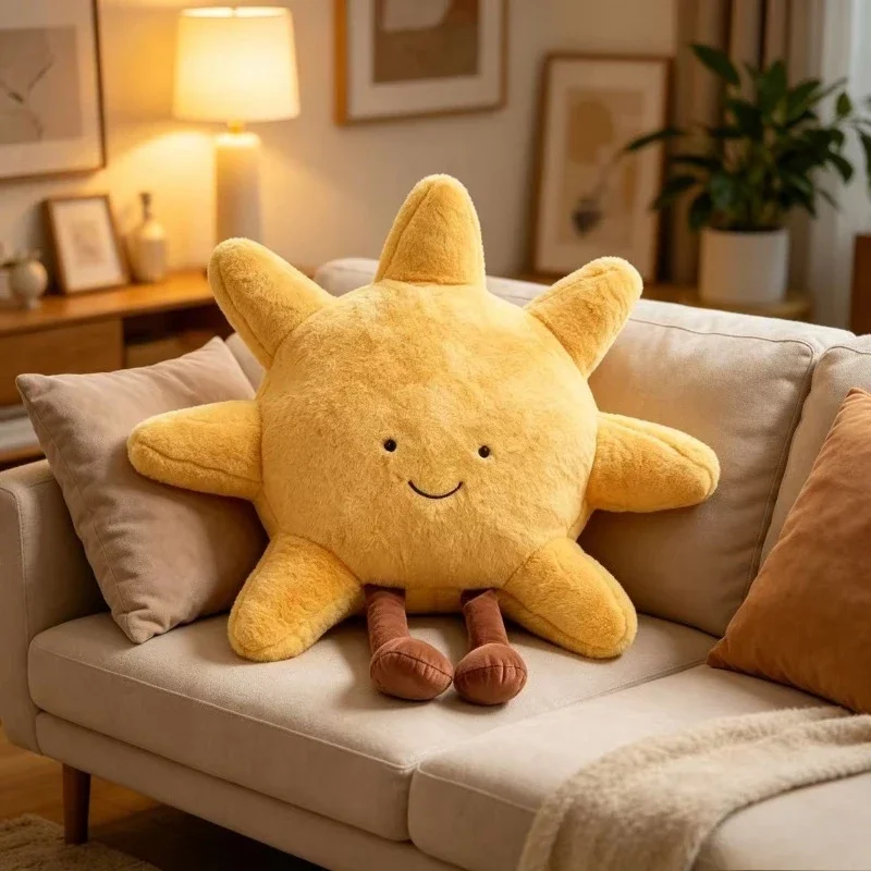 Almohada decorativa peluche Sol y Luna, suave para dormir infantil - imagen 4