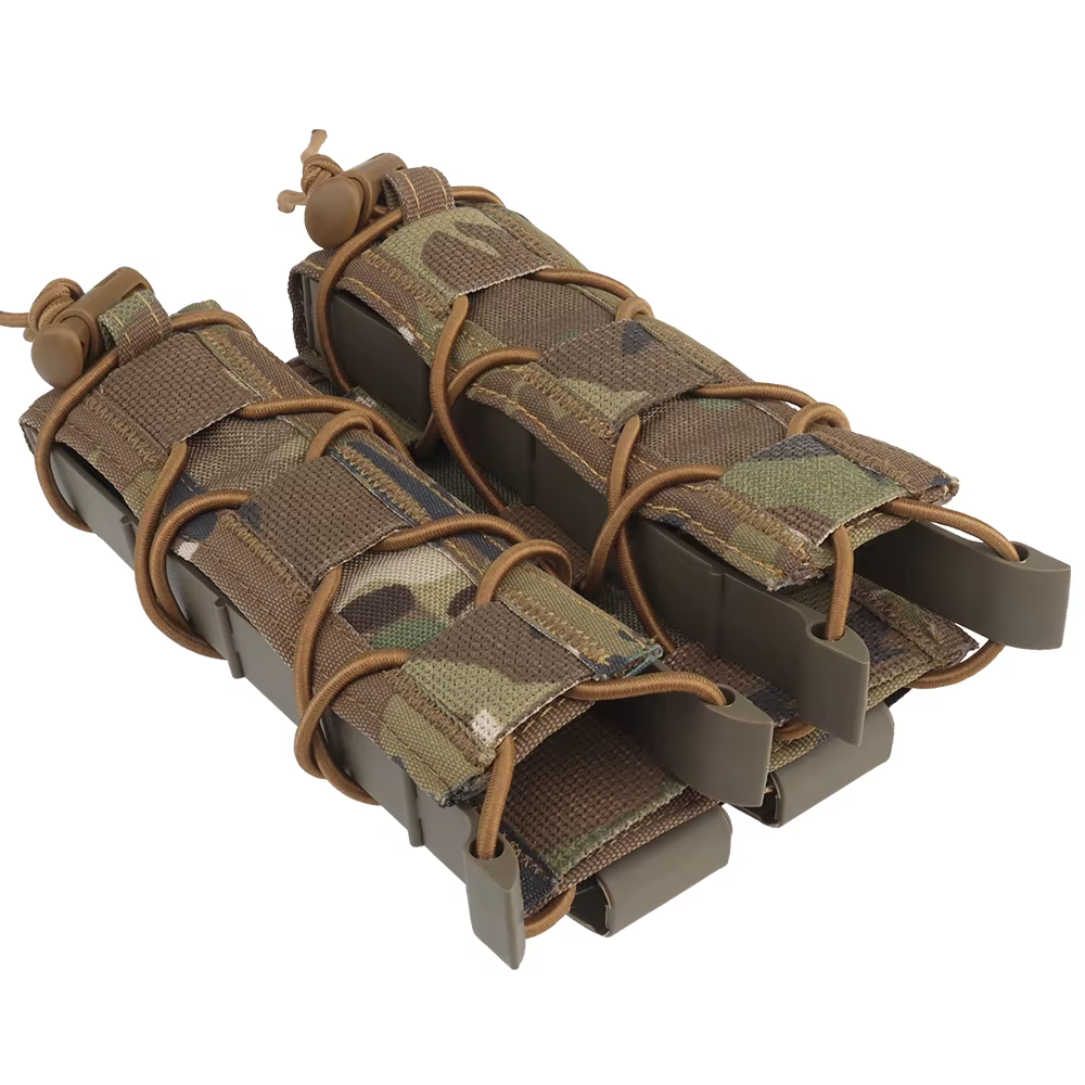 Portacargadores MOLLE doble extracción rápida para rifle táctico - imagen 2
