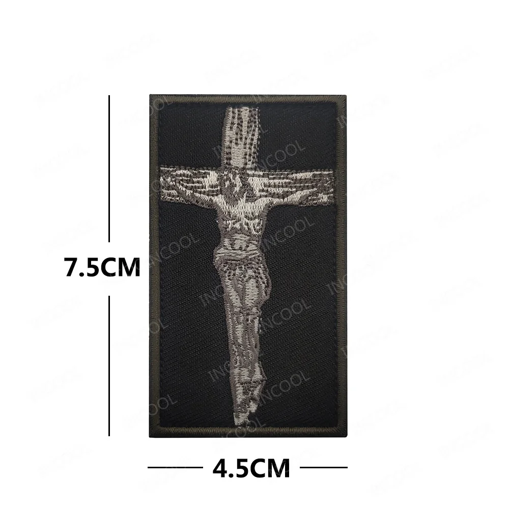 Parche IR reflectante pez Jesús cruz cristiana – aplicación INFIDEL - imagen 4