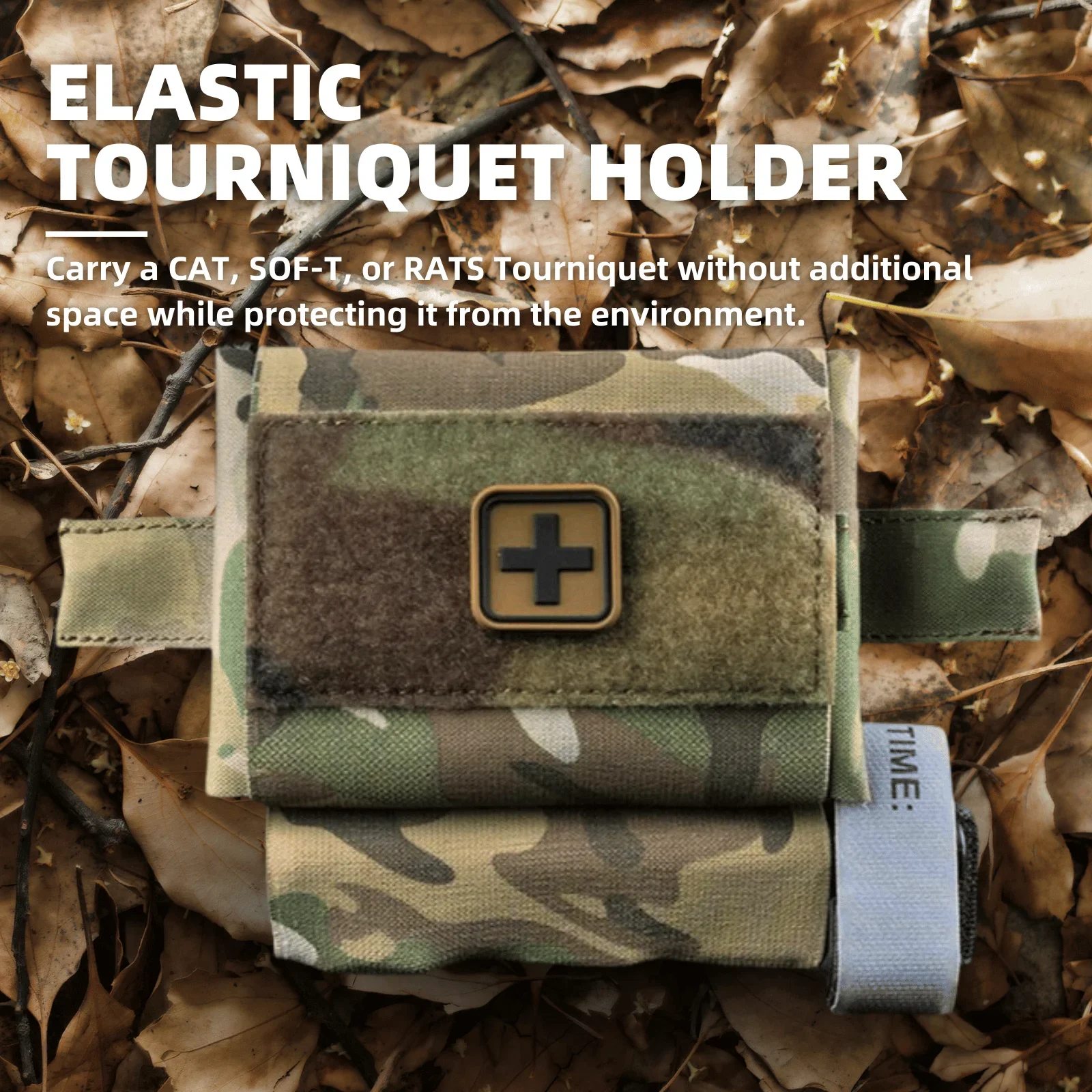 IFAK MOLLE con torniquete – Botiquín táctico de primeros auxilios - imagen 5
