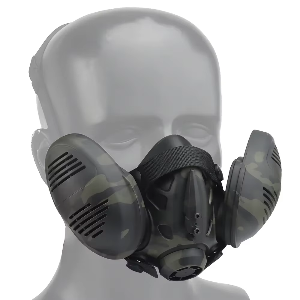 Mascarilla gas media cara táctica – Paintball y cosplay - imagen 4