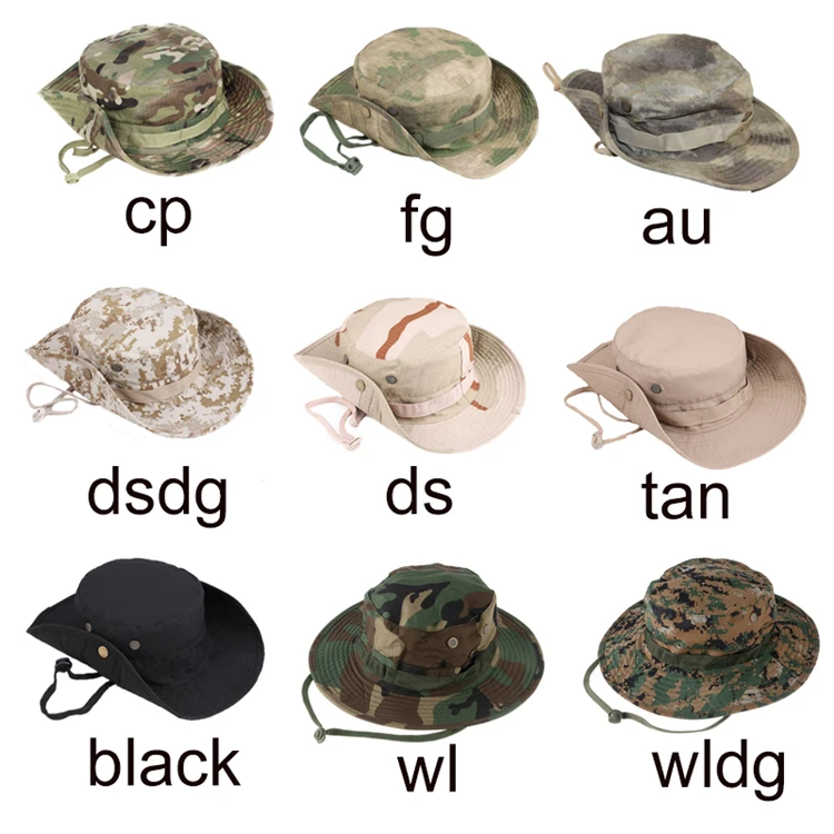 Sombreros tácticos en diferentes colores