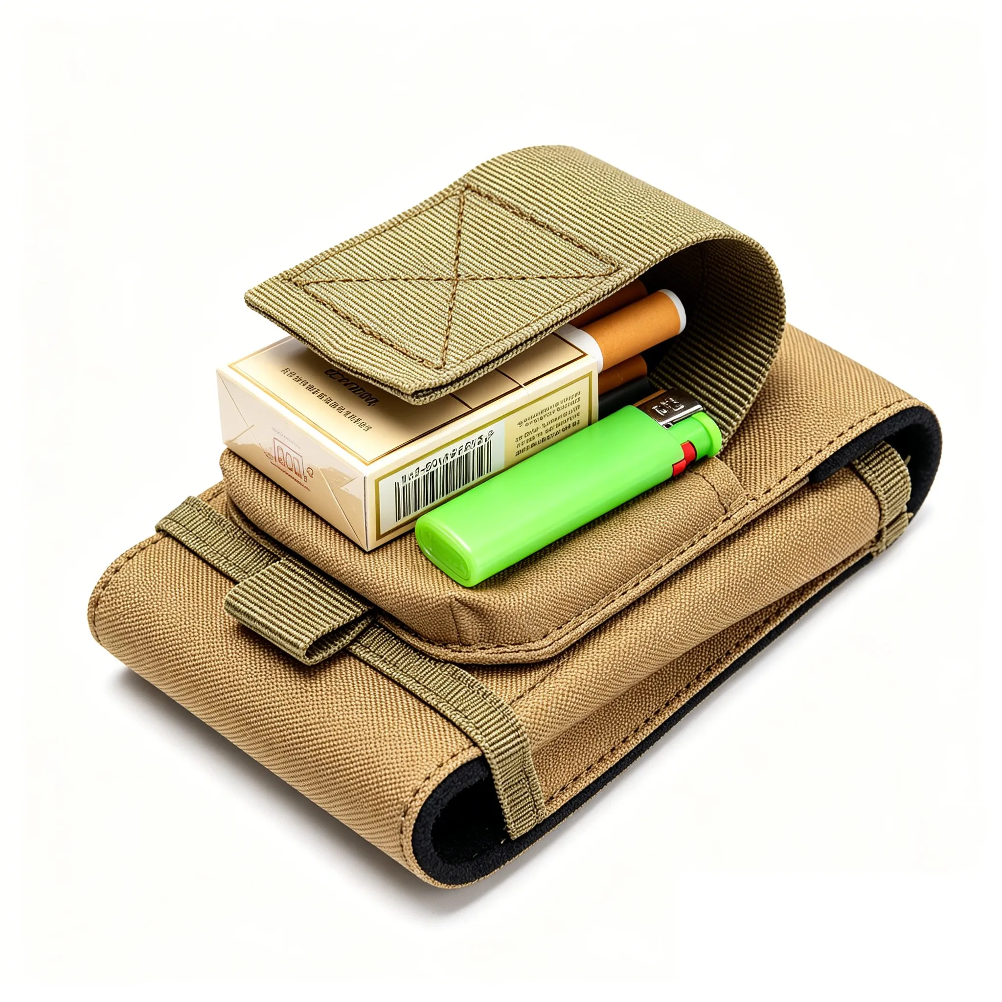 Cinturón táctico MOLLE para funda de teléfono y cigarrillos en cintura