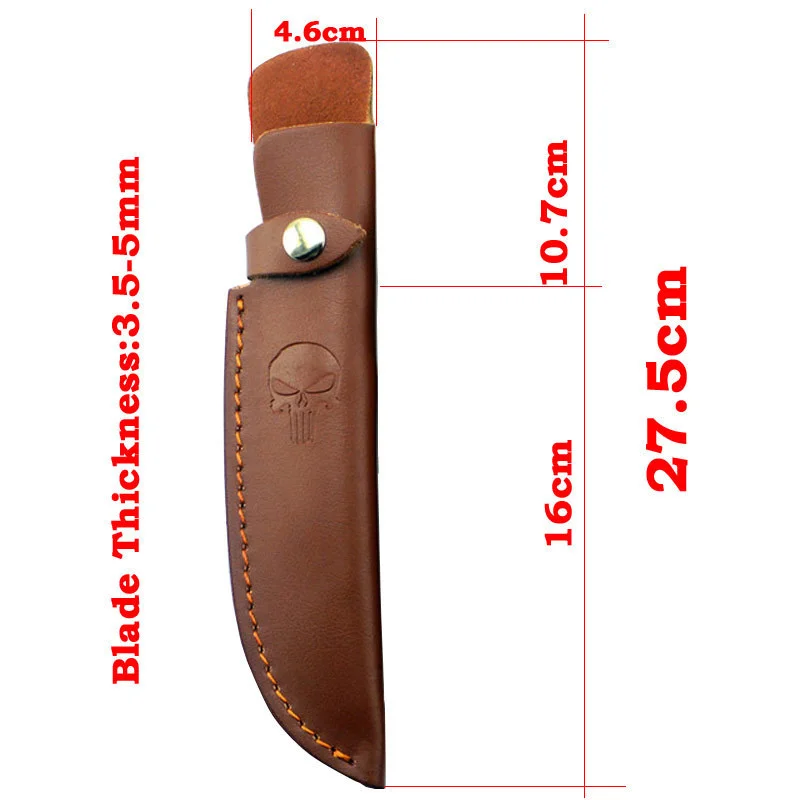 Funda Cuero Portacuchillos Cuchillo Fijo Táctico - imagen 5