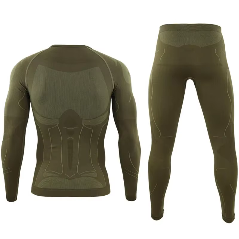 Base layer térmico hombre – Mallas compresión Lana Merino invierno - imagen 2