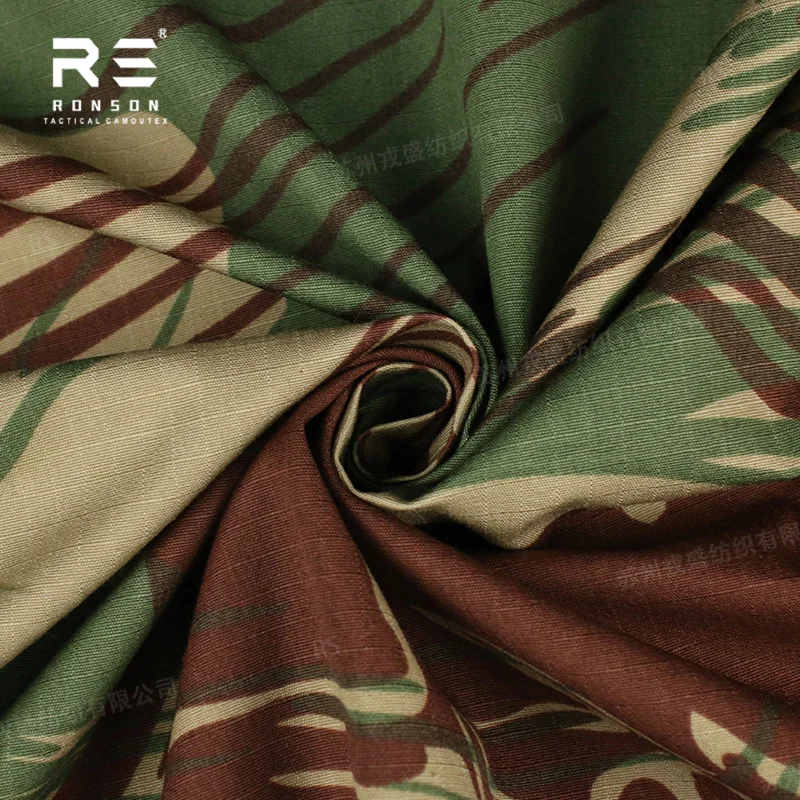 Tela camuflaje Rhodesian Brushstroke ripstop NYCO militar duradera - imagen 4