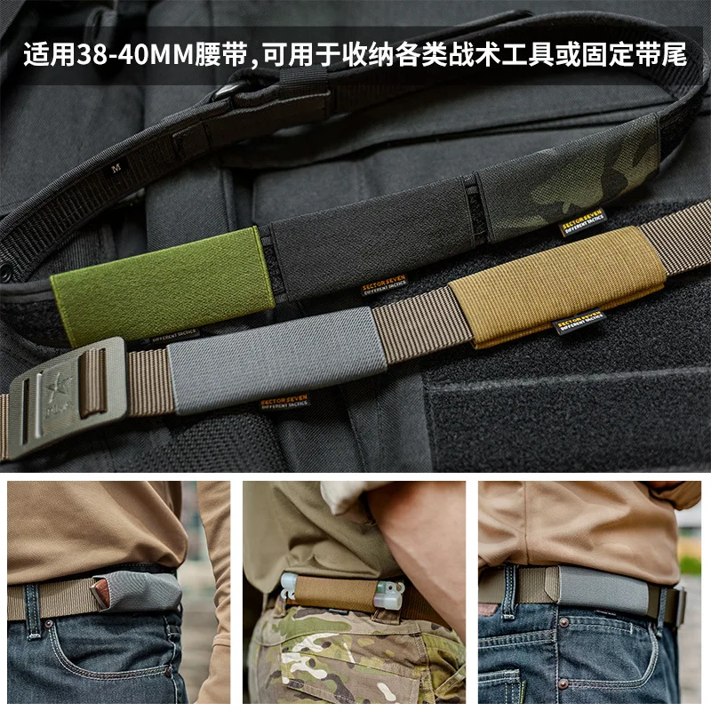 Cinturón MOLLE anillo elástico con gancho y bucle para linterna - imagen 4