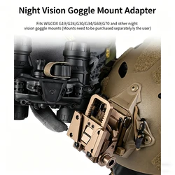 Gafas visión nocturna NVG tácticas para airsoft plegables con cordón