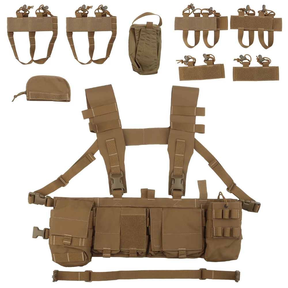 Cordura UW Chest Rig chaleco táctico MOLLE para accesorios - imagen 4