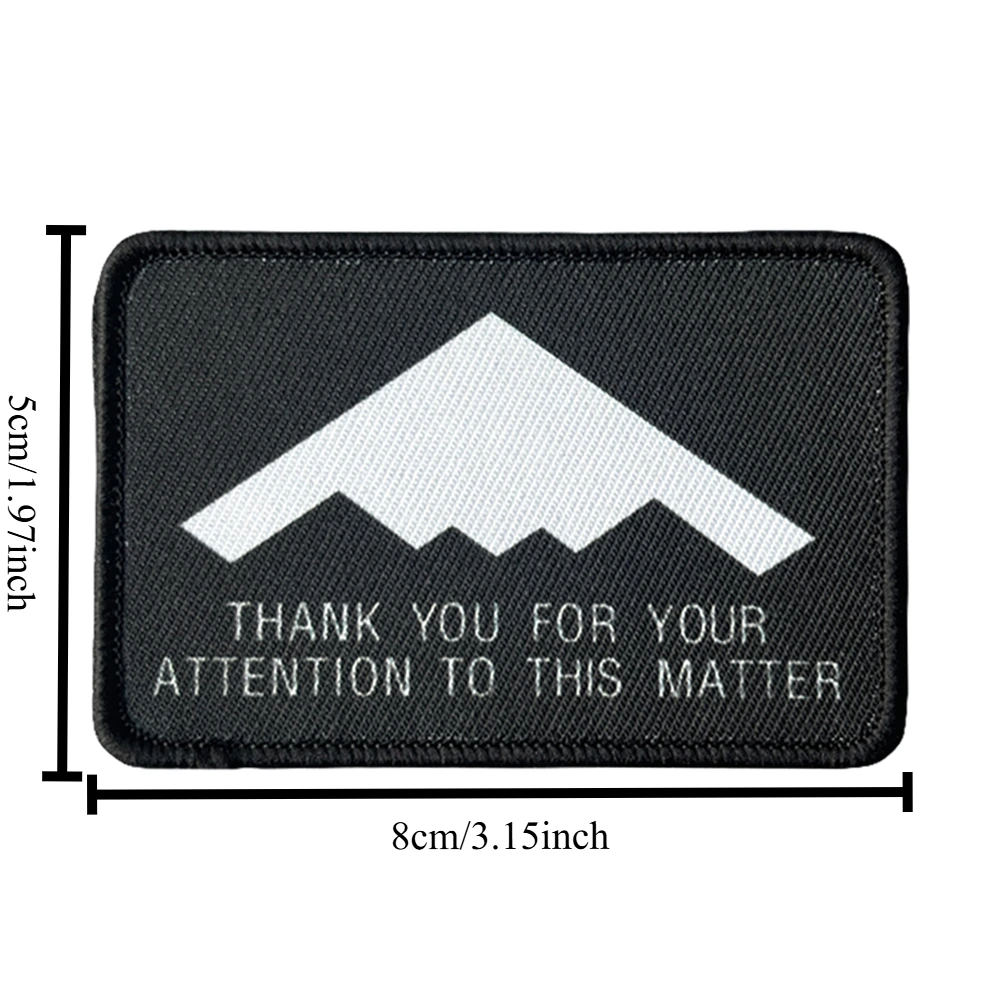 B2 Spirit Stealth Bomber: parche táctico con velcro para mochila - imagen 3