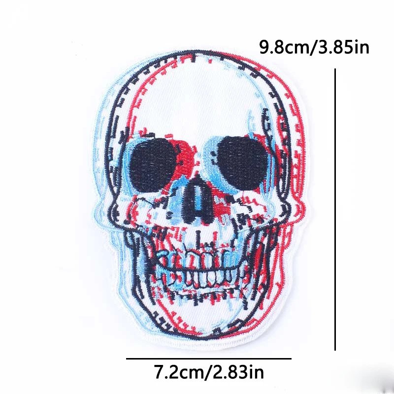 Parche termoadhesivo calavera y bufón punk anarquía oscura decoración - imagen 3