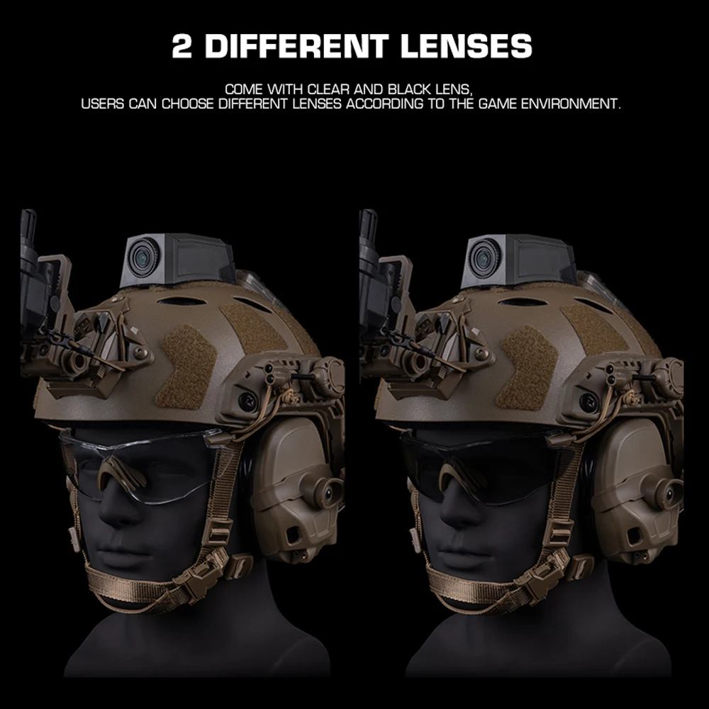 Gafas tácticas polarizadas para Airsoft y ciclismo - protección casco - imagen 5