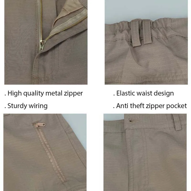 Pantalones cargo impermeables de secado rápido multibolsillo - imagen 3