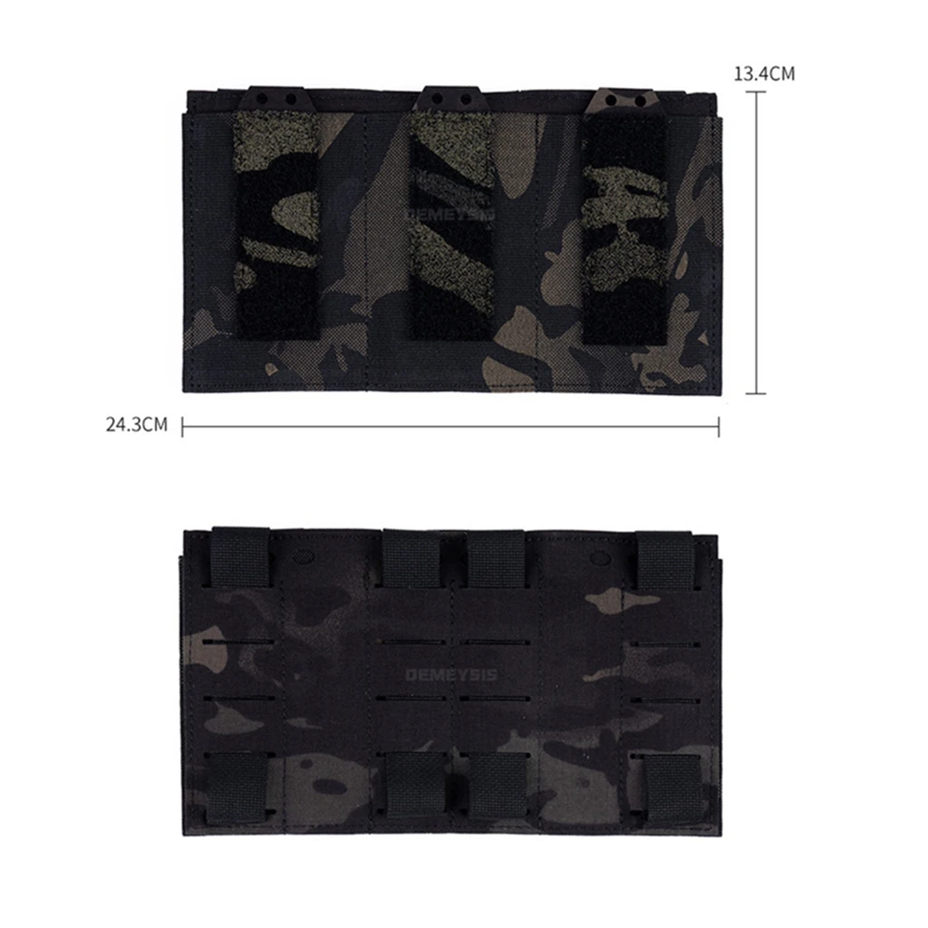 Bolsa táctica MOLLE triple para cargadores 5,56 con retención elástica - imagen 4