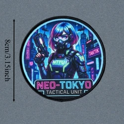 Parche militar anime con gancho y bucle para gorra o mochila