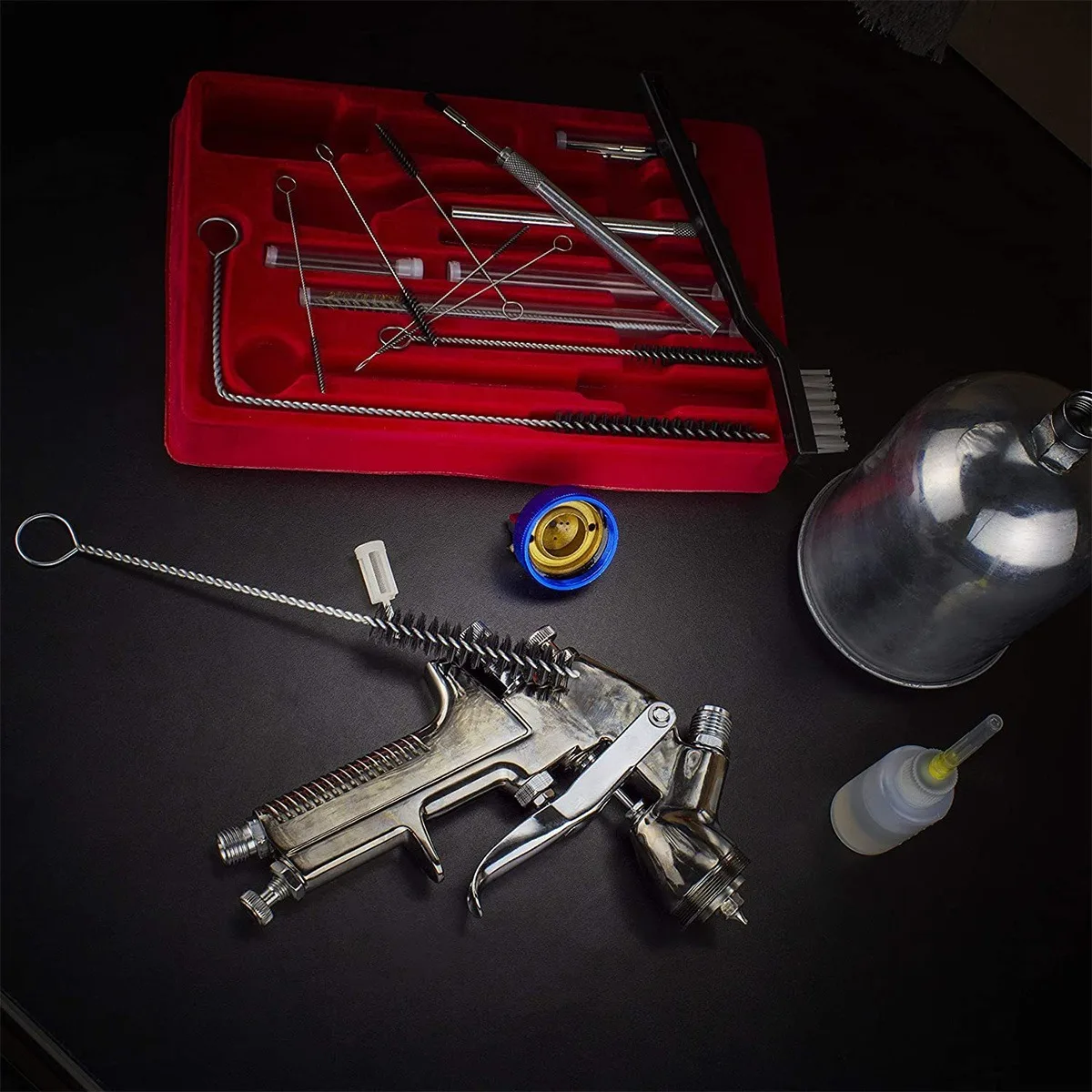 Kit de limpieza para aerógrafo y pistolas de pulverización, cepillos - imagen 5