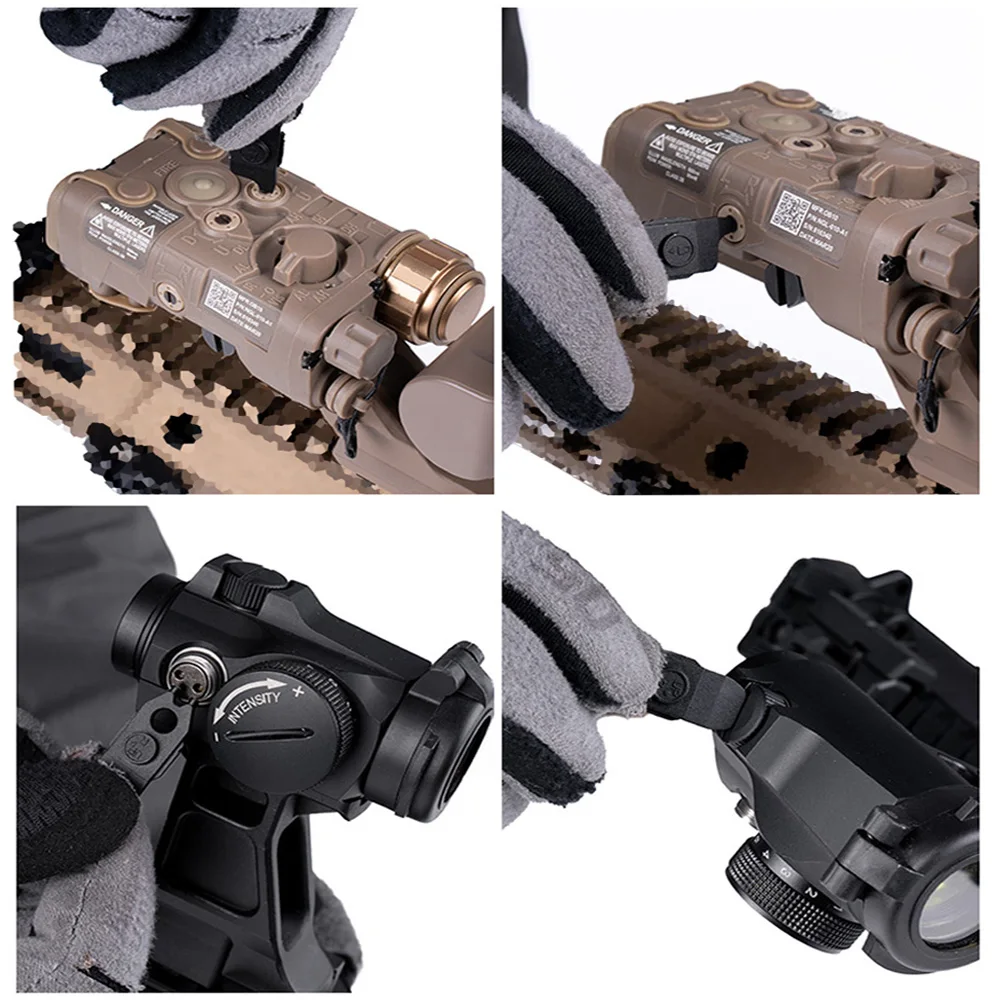 Linterna táctica impermeable con funda para baterías, caza y airsoft - imagen 5