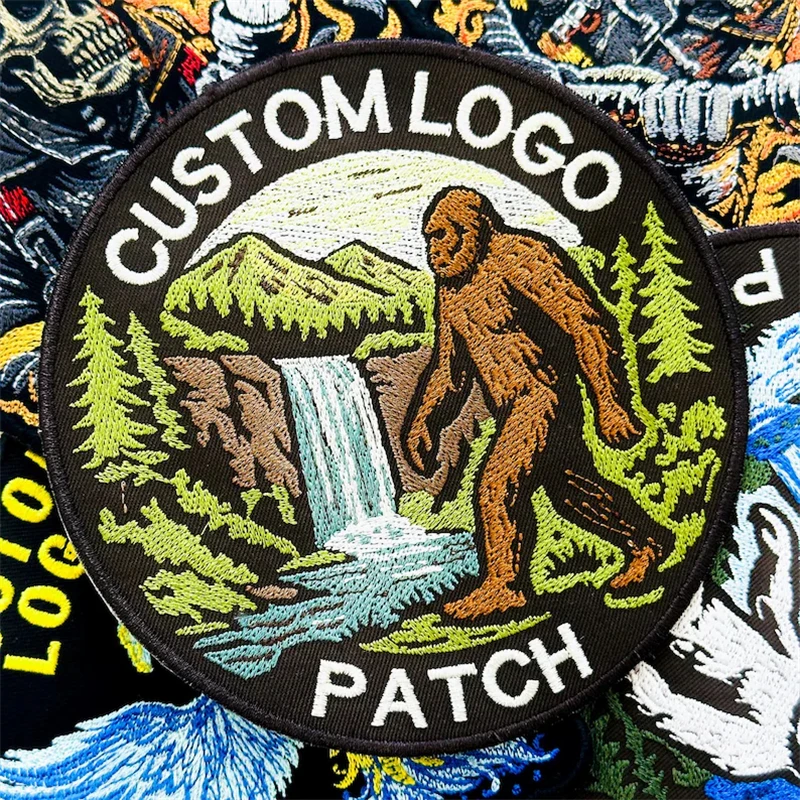 Parche bordado termoadhesivo Bigfoot Savage con logo y texto - imagen 5