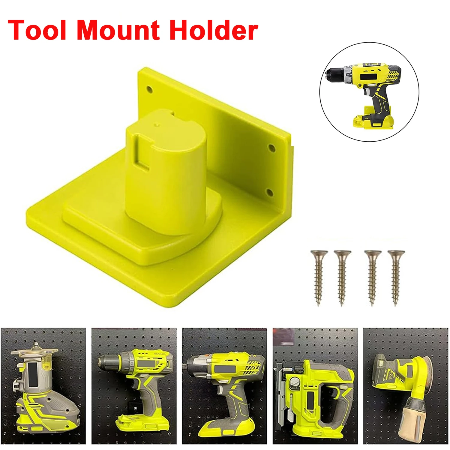 Ryobi Soporte mural para baterías de litio, estante taladros - imagen 2