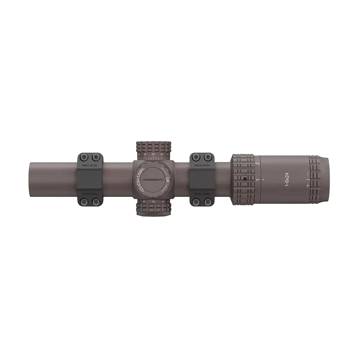 Victoptics S6 LPVO SFP para rifle con retículo MIL iluminado