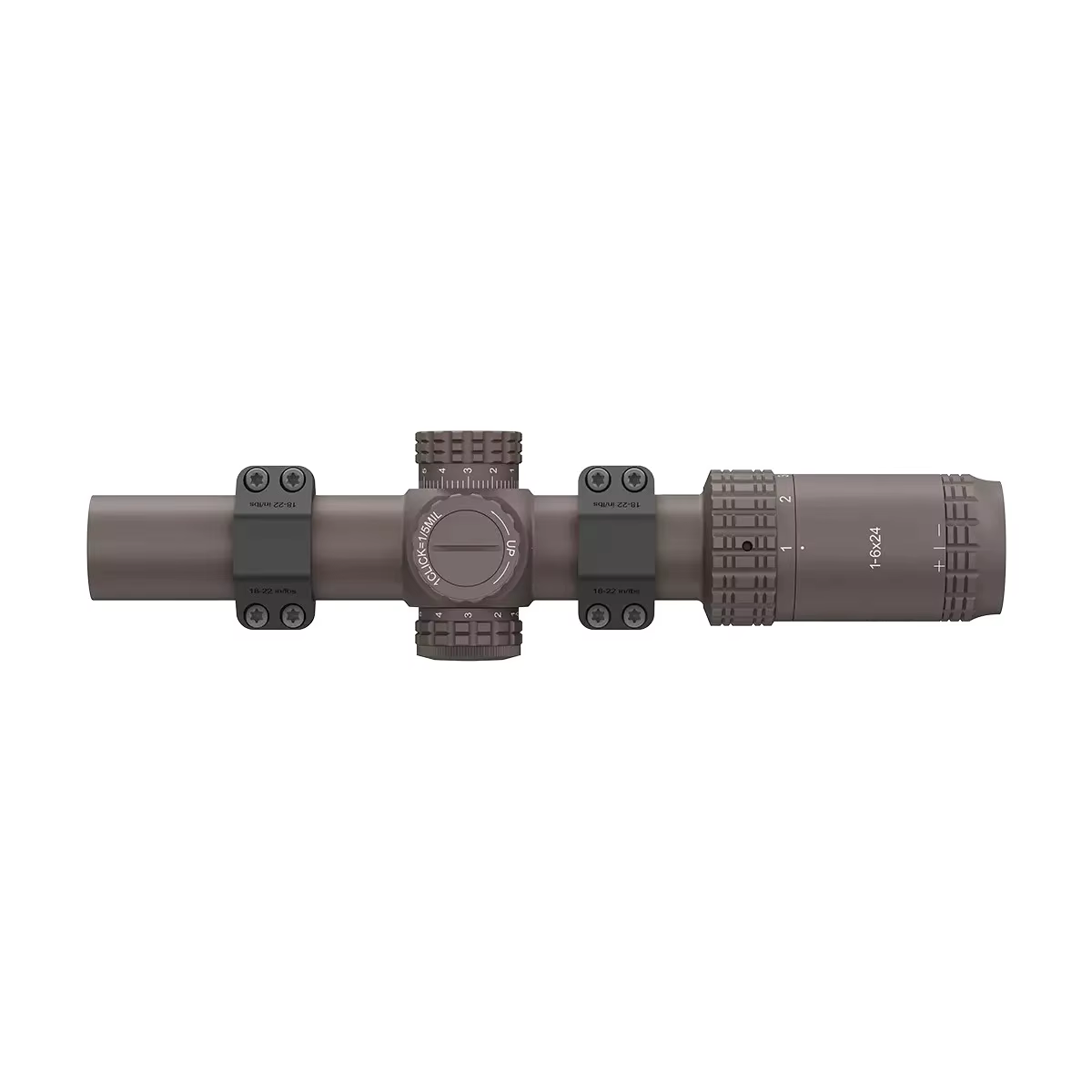 Victoptics S6 LPVO SFP para rifle con retículo MIL iluminado
