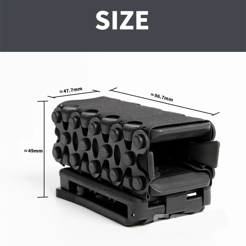 Cinturón portacargadores táctico con sistema de retención automática