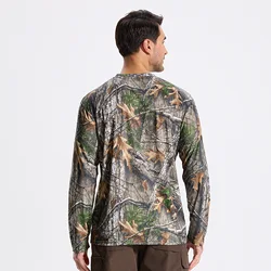 Camisa táctica manga larga transpirable con camuflaje biónico UV