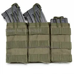 Bolsa táctica MOLLE triple compartimento superior para cargadores