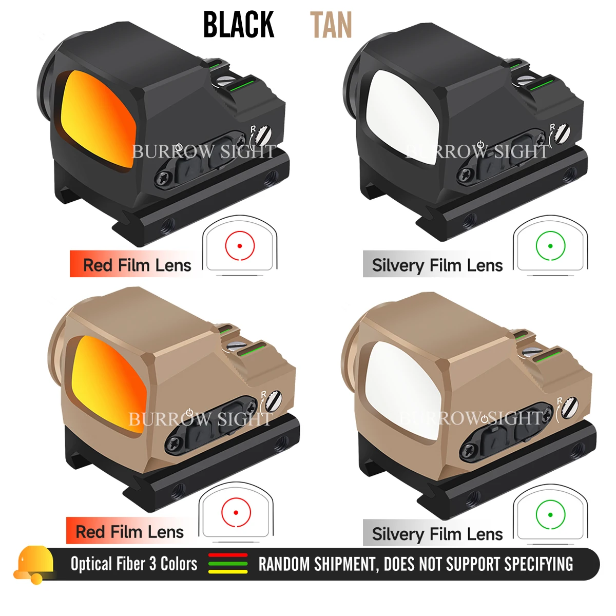R-X RM Mira punto rojo retícula reflex con montura para airsoft - imagen 4