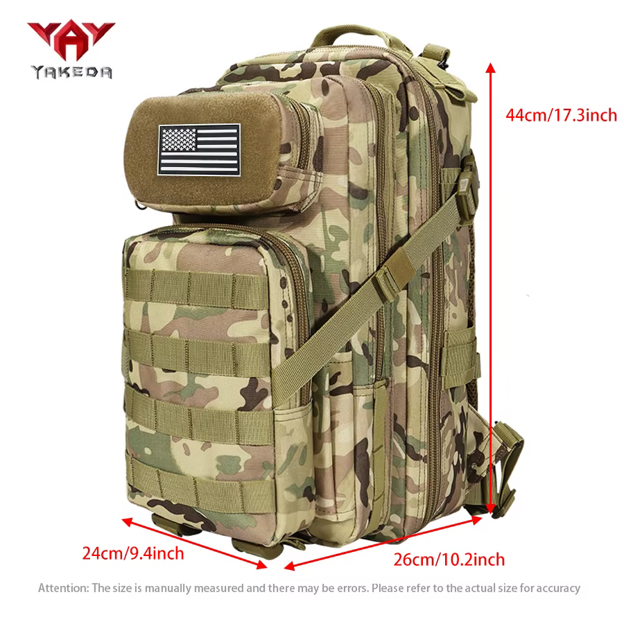 Mochila YAKEDA con gran capacidad y capas