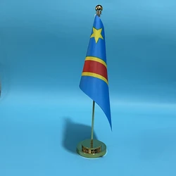 Bandera nacional República Democrática del Congo de poliéster