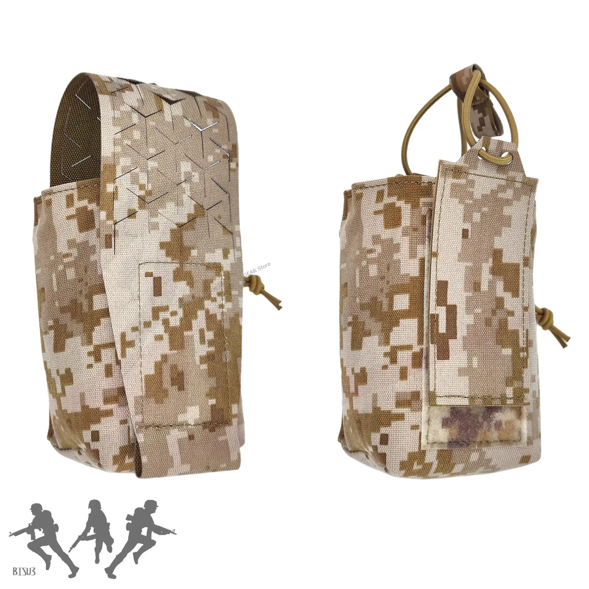 SPUD bolsa táctica multifuncional desmontable para radio de paintball - imagen 4