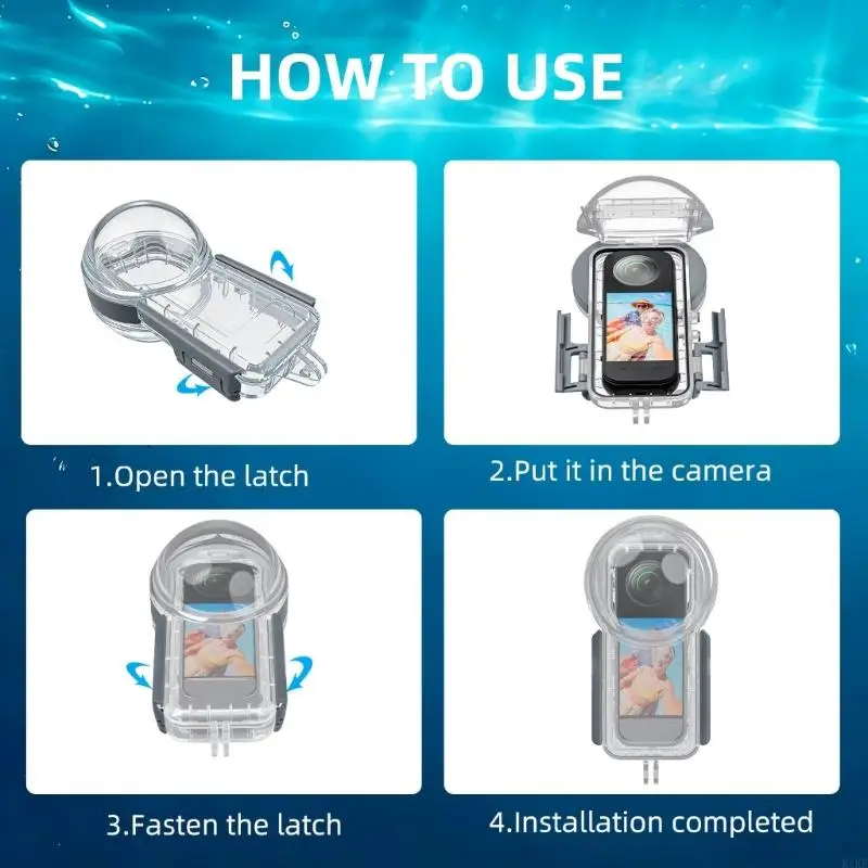 Carcasa impermeable a prueba golpes para cámara de buceo - imagen 2