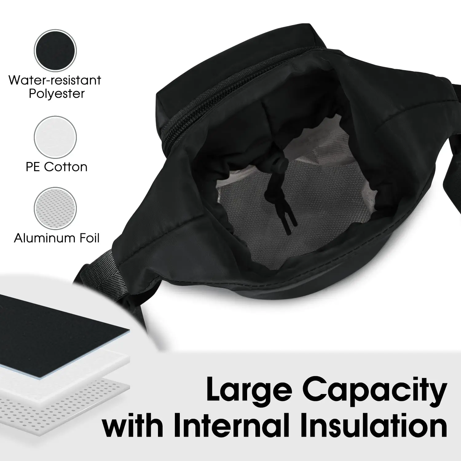 Bolsa portabotellas con bolsillo para teléfono y bandolera ajustable - imagen 3