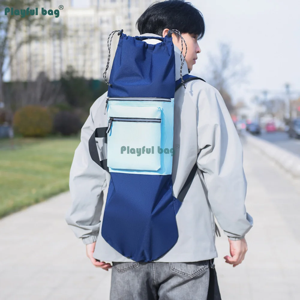 Mochila para monopatín multifuncional con bolsa de transporte - imagen 5