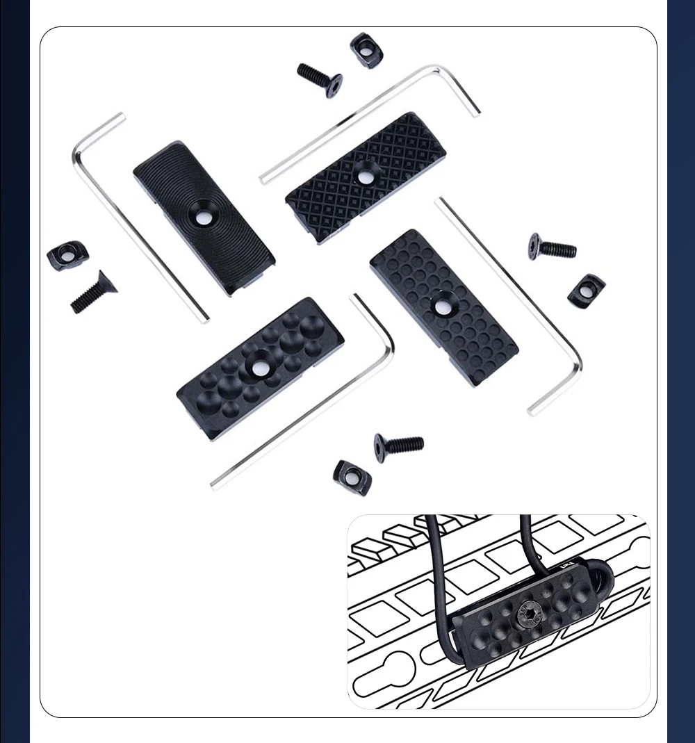 Sistema instalado en riel táctico