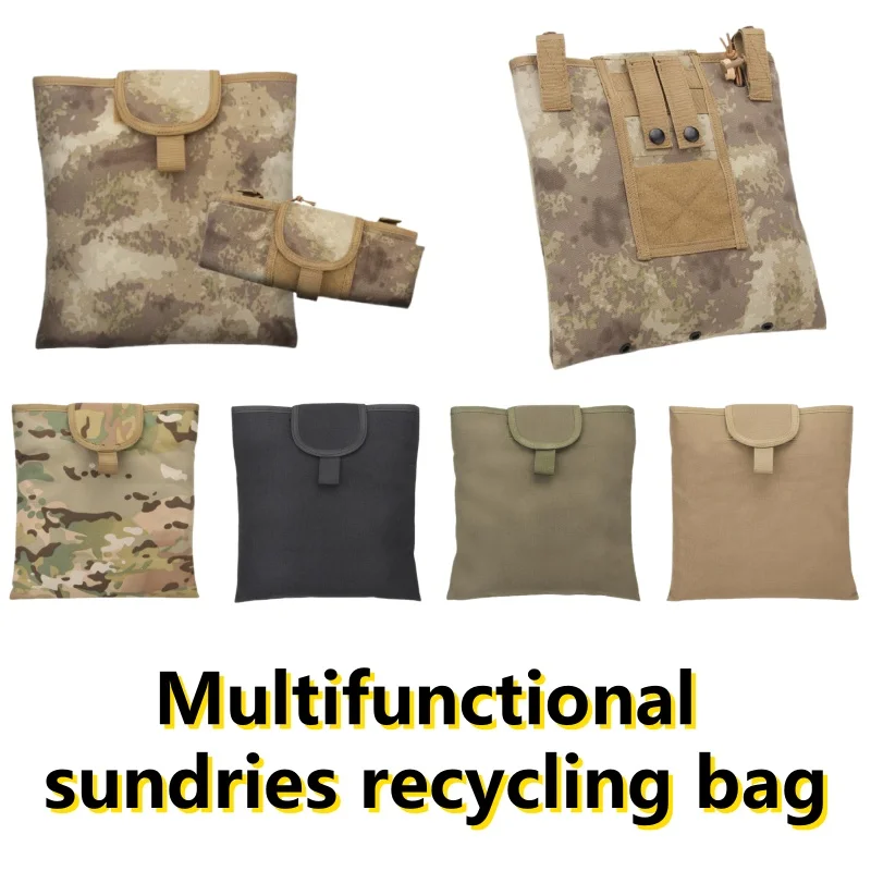 Bolsa táctica MOLLE plegable para exterior y almacenamiento diario - imagen 3