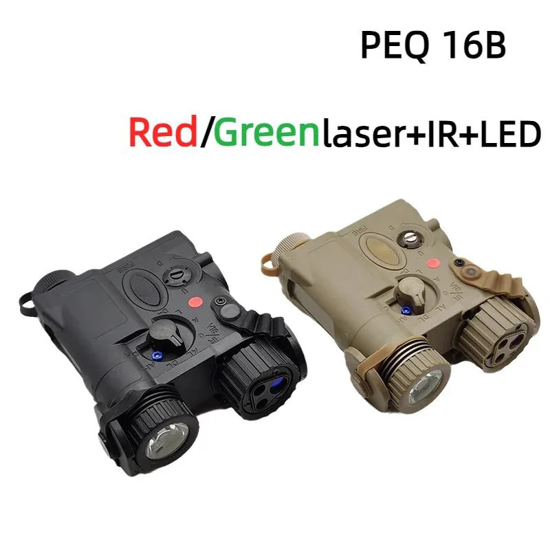 PEQ16B puntero láser táctico rojo/verde IR con linterna - imagen 4