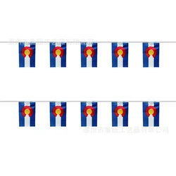 Banderines de Colorado para guirnalda de decoración