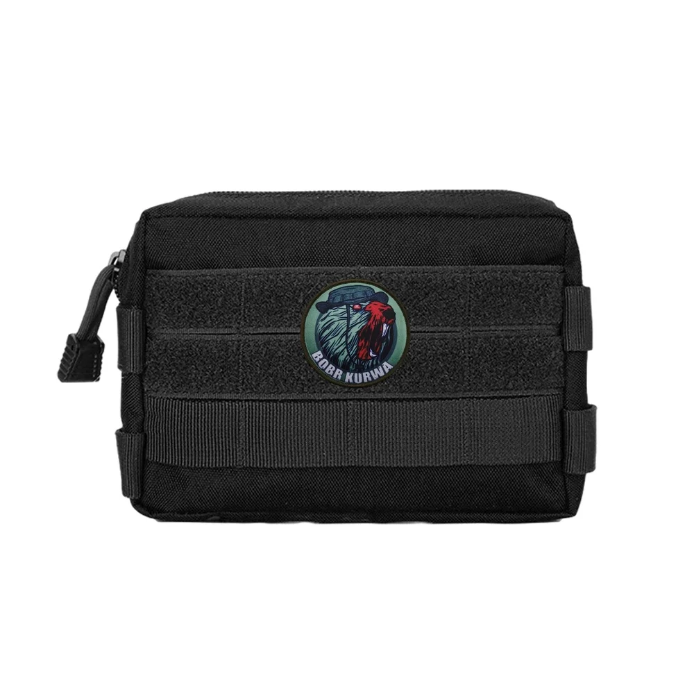 BOBR KURWA parche táctico bordado velcro para gorra y mochila MOLLE - imagen 4