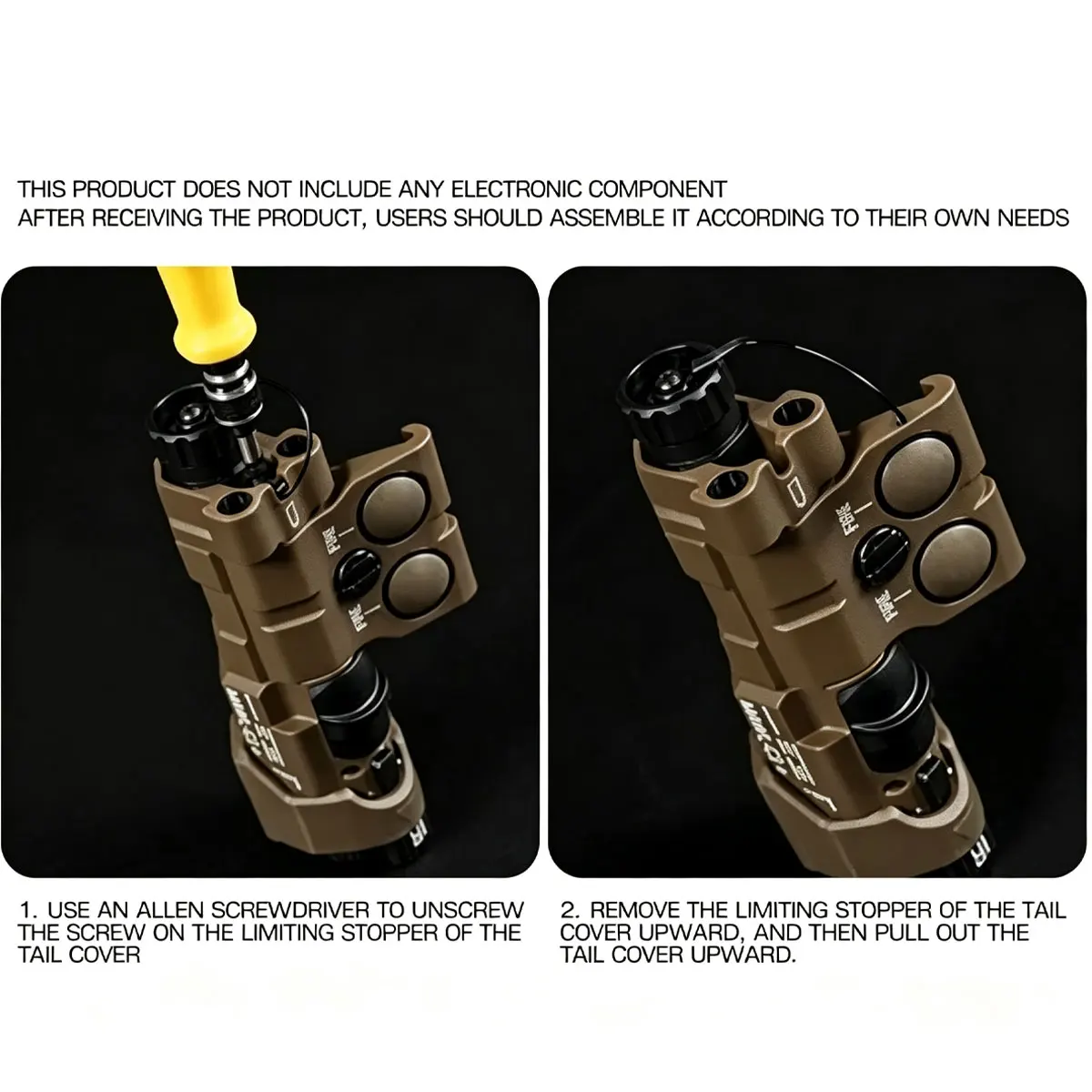 MAWL-C1: luz táctica con láser IR para airsoft y visión nocturna