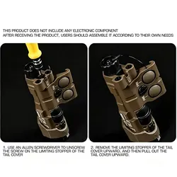 MAWL-C1: luz táctica con láser IR para airsoft y visión nocturna