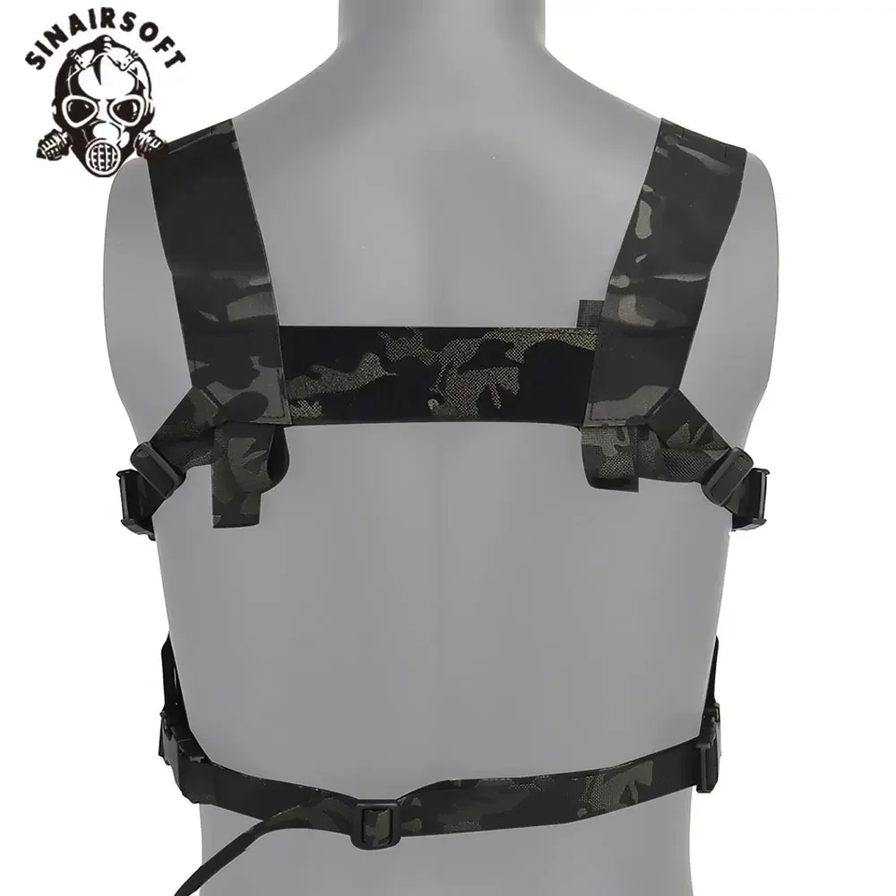 SINAIRSOFT chaleco táctico MOLLE corte láser soporte pecho extendido - imagen 4