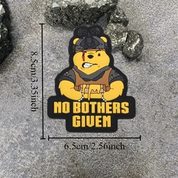 NO BOTHERS GIUEN brazalete táctico oso PVC – Velcro para mochila