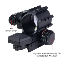 Óptica Holográfica HD112 Punto Rojo/Verde con Láser – Rifles y Pistolas