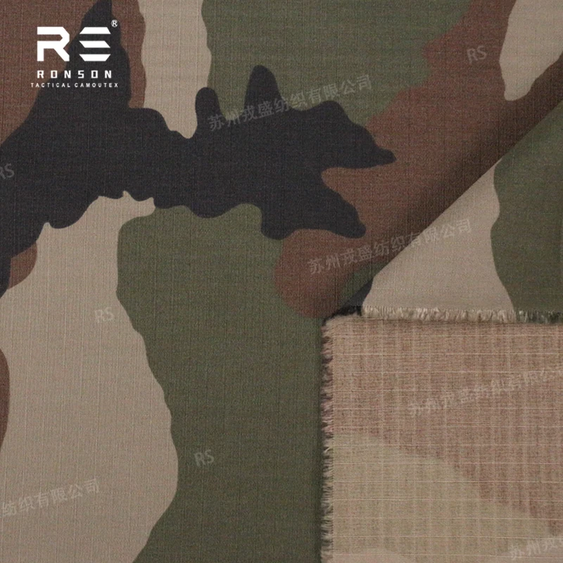 Tela ripstop táctica NYCO camuflaje europeo francés nailon-algodón - imagen 4
