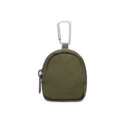 Bolsa táctica MOLLE mini de nylon EDC con mosquetón para llaves