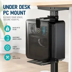 Soporte torre bajo escritorio robusto para PC