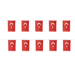 Banderín bandera Turquía para guirnalda decorativa de exterior