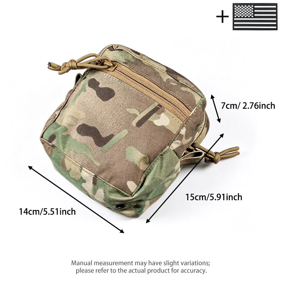 Bolsa táctica MOLLE multifuncional riñonera con organizador interno